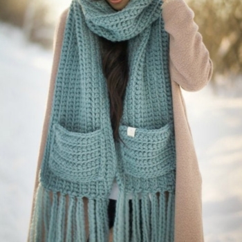 Chunky Crochet Scarf houz