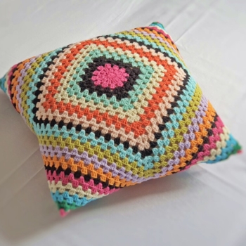 Multicolored Crochet cushion cove houzr