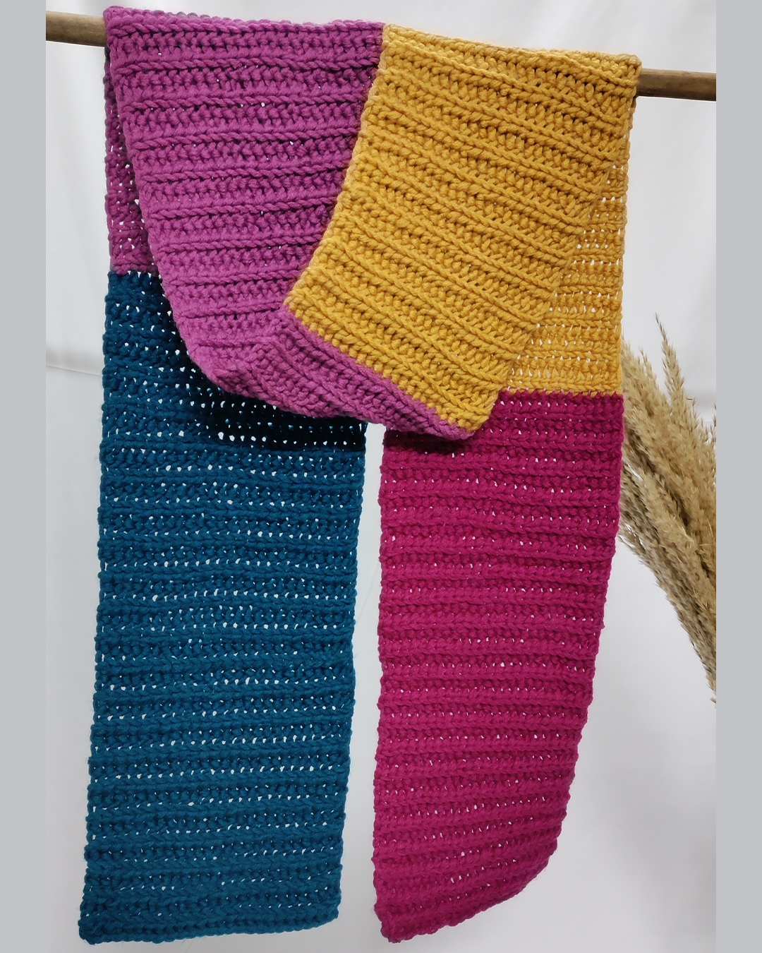 Berries-Color-Block-Super-Scarf-Houz Berries-Color-Block-Super-Scarf-Houz